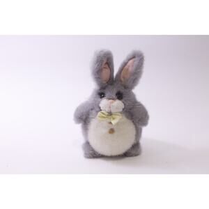 Russ Berrie, Bumby, Easter Bunny, Plush, Gray, Holiday Decor, ~ 251227-WH 1300